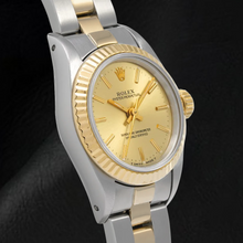 Afbeelding in Gallery-weergave laden, 67193 Rolex Oyster Perpetual Champagne Wijzerplaat Dameshorloge
