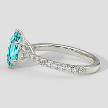 Afbeelding in Gallery-weergave laden, 6 Prong Paraiba verlovingsring
