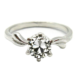 Handgemaakte Fijne Diamant Solitaire Verlovingsring 2 karaat