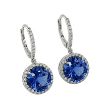 Afbeelding in Gallery-weergave laden, 6.50 Karaat Smaragd En IGI GECERTIFICEERDE Diamanten Druppel Oorbellen Witgoud 14K
