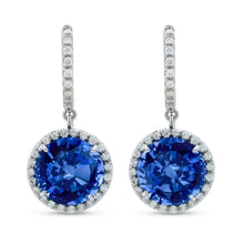 Afbeelding in Gallery-weergave laden, 6.50 Karaat Smaragd En IGI GECERTIFICEERDE Diamanten Druppel Oorbellen Witgoud 14K
