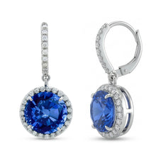 Afbeelding in Gallery-weergave laden, 6.50 Karaat Smaragd En IGI GECERTIFICEERDE Diamanten Druppel Oorbellen Witgoud 14K
