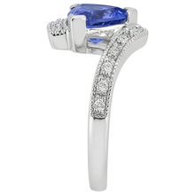 Afbeelding in Gallery-weergave laden, 7.25 ct Solitaire met accent Tanzaniet met Natuurlijke echte diamanten ( niet in een laboratorium gekweekt ) Ring 14K goud
