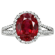 Afbeelding in Gallery-weergave laden, 7,50 ct Natuurlijke echte diamant ( niet in het laboratorium gekweekt ) en rode robijn edelsteen ring sieraden 14k wit goud 14k
