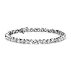 7.60 Karaat Sprankelende Briljantslijpsel Natuurlijke uit de aarde gewonnen Diamanten Tennisarmband WG 14K