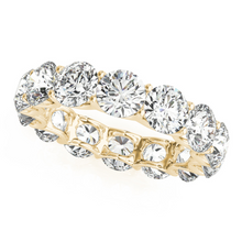 Afbeelding in Gallery-weergave laden, Fijne Diamant Eternity Band 7-karaat 14K Geelgoud – hoofdaanzicht
