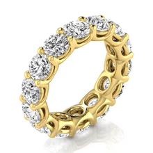 Afbeelding in Gallery-weergave laden, Rond Briljant Fijne Diamant ring in 14K Geelgoud – hoofdaanzicht
