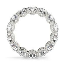 Afbeelding in Gallery-weergave laden, Diamant Eternity Band 7 karaat 14K Witgoud – vooraanzicht
