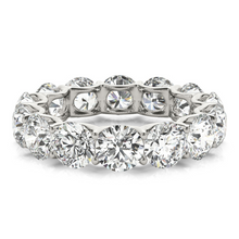 Afbeelding in Gallery-weergave laden, Rond Briljant Diamant ring in 14K Witgoud – hoekaanzicht
