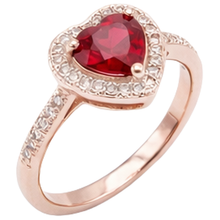 Afbeelding in Gallery-weergave laden, 8,5 Karaat Rode AAA Robijn IGI GECERTIFICEERD Met Diamanten Ring Roségoud 14K

