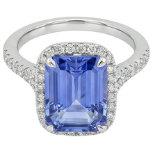 Afbeelding in Gallery-weergave laden, Natuurlijke Tanzaniet Ring 8.75ct - Witgoud 14K
