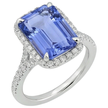 Afbeelding in Gallery-weergave laden, Natuurlijke Tanzaniet Ring 8.75ct - Witgoud 14K
