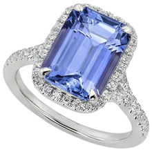 Afbeelding in Gallery-weergave laden, Natuurlijke Tanzaniet Ring 8.75ct - Witgoud 14K
