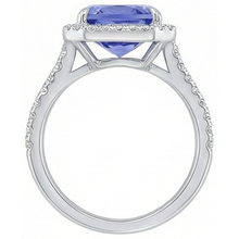 Afbeelding in Gallery-weergave laden, 8.81 Karaat Radiant Ceylonese Kleur Saffier En IGI GECERTIFICEERDE Diamanten Verlovingsring
