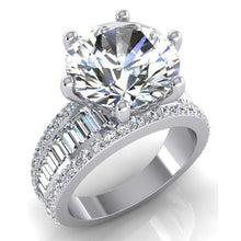 Afbeelding in Gallery-weergave laden, 8 Karaats Grote Ronde Echt Diamant Ring
