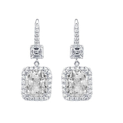 Fijne Diamant Oorhangers 2 karaat F/VS1 – 14K Witgoud