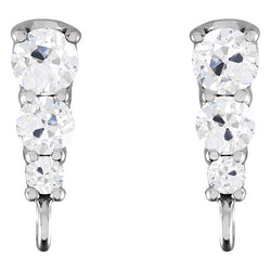 1,50 karaat Diamant Oorbellen in 14 Karaat Witgoud