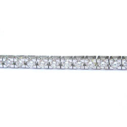 8 Karaat Rond Labgekweekt Diamanten Armband Massief Witgoud Sieraden 10K
