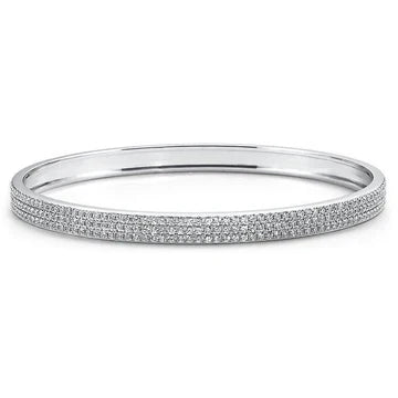 8,50 Ct Ronde Briljant Geslepen Echt Diamanten Armband Wit Goud 14K