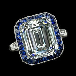9 Karaat Smaragd Echt Diamanten Ring