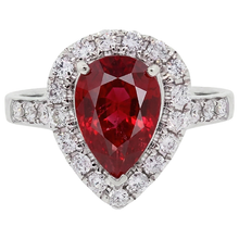 Afbeelding in Gallery-weergave laden, Labgekweekte Robijn Ring 9.50ct - Witgoud 14K
