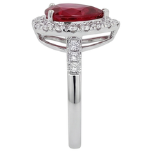Afbeelding in Gallery-weergave laden, Labgekweekte Robijn Ring 9.50ct - Witgoud 14K
