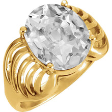 Afbeelding in Gallery-weergave laden, Old Mine Slijpvorm Briljant ring in 14K Geelgoud – hoofdaanzicht
