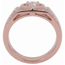 Afbeelding in Gallery-weergave laden, Aangepaste Sieraden Voor Mannen Rose Gold 14K Ronde Echt Diamanten Band
