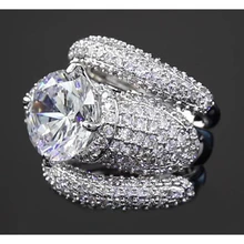 Afbeelding in Gallery-weergave laden, Aangepaste Sieraden Echt Diamond Womens Ring Pave Instelling
