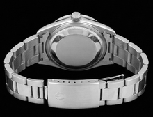 Afbeelding in Gallery-weergave laden, Aangepaste Diamant rand Rolex Middelgroot zonder datum 31 mm horloge van roestvrij staal
