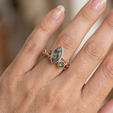Afbeelding in Gallery-weergave laden, Ambachtelijk Moss Agate Sieraadsteen Ring 1,50 karaat
