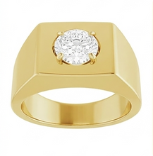 Afbeelding in Gallery-weergave laden, Antiek Cushion Diamant Mannen Ring 1,50 karaat
