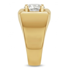 Afbeelding in Gallery-weergave laden, Antiek Cushion Herenring – Diamant 2 karaat 10K Yellow Gold
