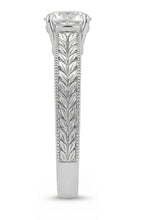 Afbeelding in Gallery-weergave laden, Antieke Stijl Natuurlijke uit de aarde gewonnen Diamanten Solitaire 2.50 Karaat Trouwring 14K Witgoud
