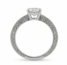 Afbeelding in Gallery-weergave laden, Antieke Stijl Natuurlijke uit de aarde gewonnen Diamanten Solitaire 2.50 Karaat Trouwring 14K Witgoud
