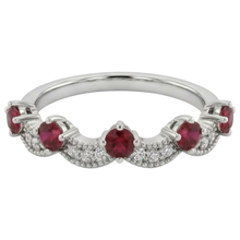 Afbeelding in Gallery-weergave laden, Antieke stijl Ruby Stone Ring wit goud 14K 2 karaat
