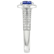 Afbeelding in Gallery-weergave laden, Natuurlijke Saffier Ring 6ct - Witgoud 14K
