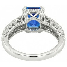 Afbeelding in Gallery-weergave laden, echte round diamant 4karaat ring profielweergave
