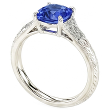 Afbeelding in Gallery-weergave laden, echte round diamant 2karaat ring close-up detail
