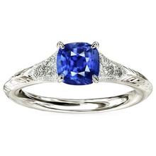 Afbeelding in Gallery-weergave laden, echte round diamant 2karaat ring bovenaanzicht
