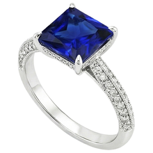 Afbeelding in Gallery-weergave laden, echte round diamant 4.50karaat ring bovenaanzicht
