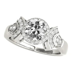 Natuurlijke Diamanten Ring 4.50ct - Witgoud 14K