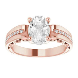 Natuurlijke Diamanten Ring 5.75ct - Roségoud 14K