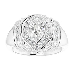 Natuurlijke Diamanten Ring 3.75ct - Witgoud 14K