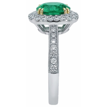Afbeelding in Gallery-weergave laden, High-end Edelsteen Ring 3 karaat – achteraanzicht
