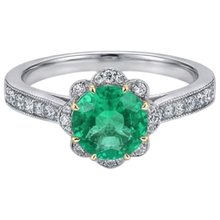 Afbeelding in Gallery-weergave laden, Handgemaakt Edelsteen Ring 2 karaat – zijaanzicht
