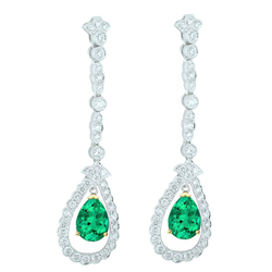 Natuurlijk Antiek Smaragd Gemstone Earring 1 karaat