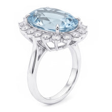 Afbeelding in Gallery-weergave laden, Aquamarijn Cocktail Ring
