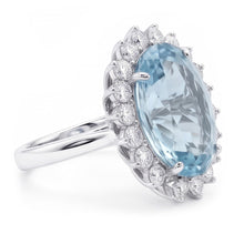 Afbeelding in Gallery-weergave laden, Aquamarijn Cocktail Ring
