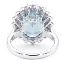 Afbeelding in Gallery-weergave laden, Aquamarijn Cocktail Ring

